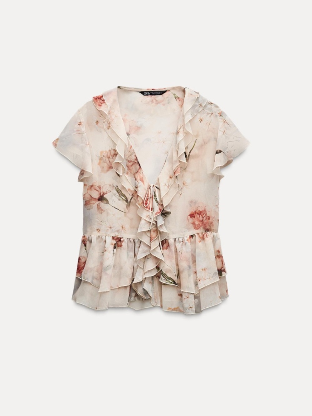 ZARA Ruffle Top NWT